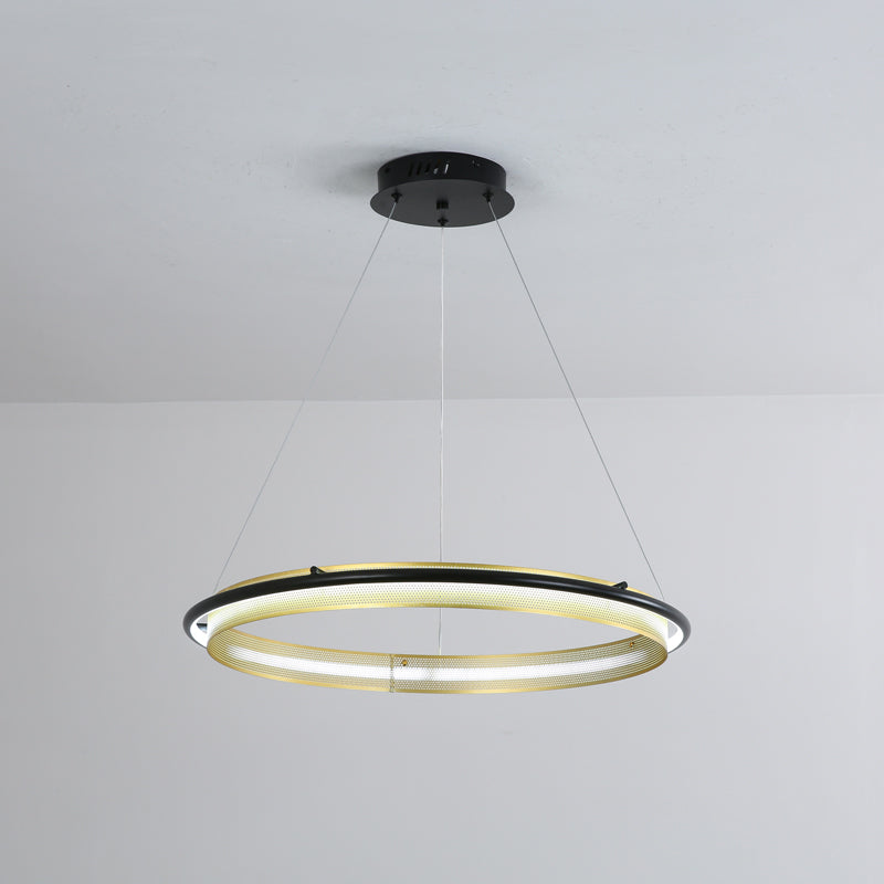 Modern Acrylic LED Round Chandelier with Dimmable Light & Energy Effic