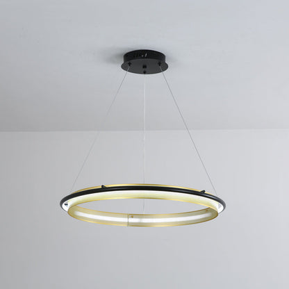 Modern Acrylic LED Round Chandelier with Dimmable Light & Energy Effic