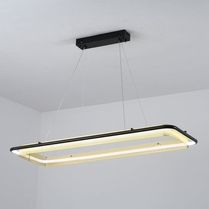Modern Acrylic LED Round Chandelier with Dimmable Light & Energy Effic