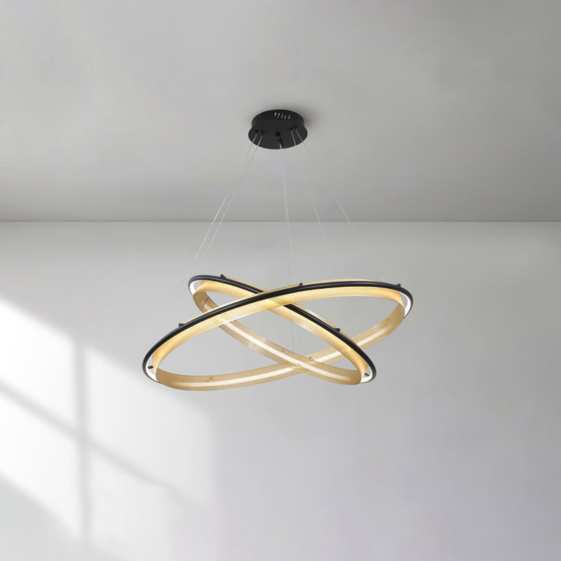 Modern Acrylic LED Round Chandelier with Dimmable Light & Energy Effic