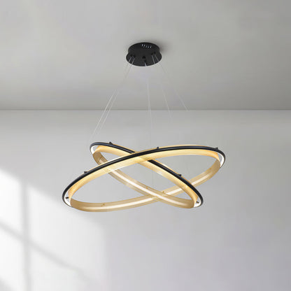Modern Acrylic LED Round Chandelier with Dimmable Light & Energy Effic