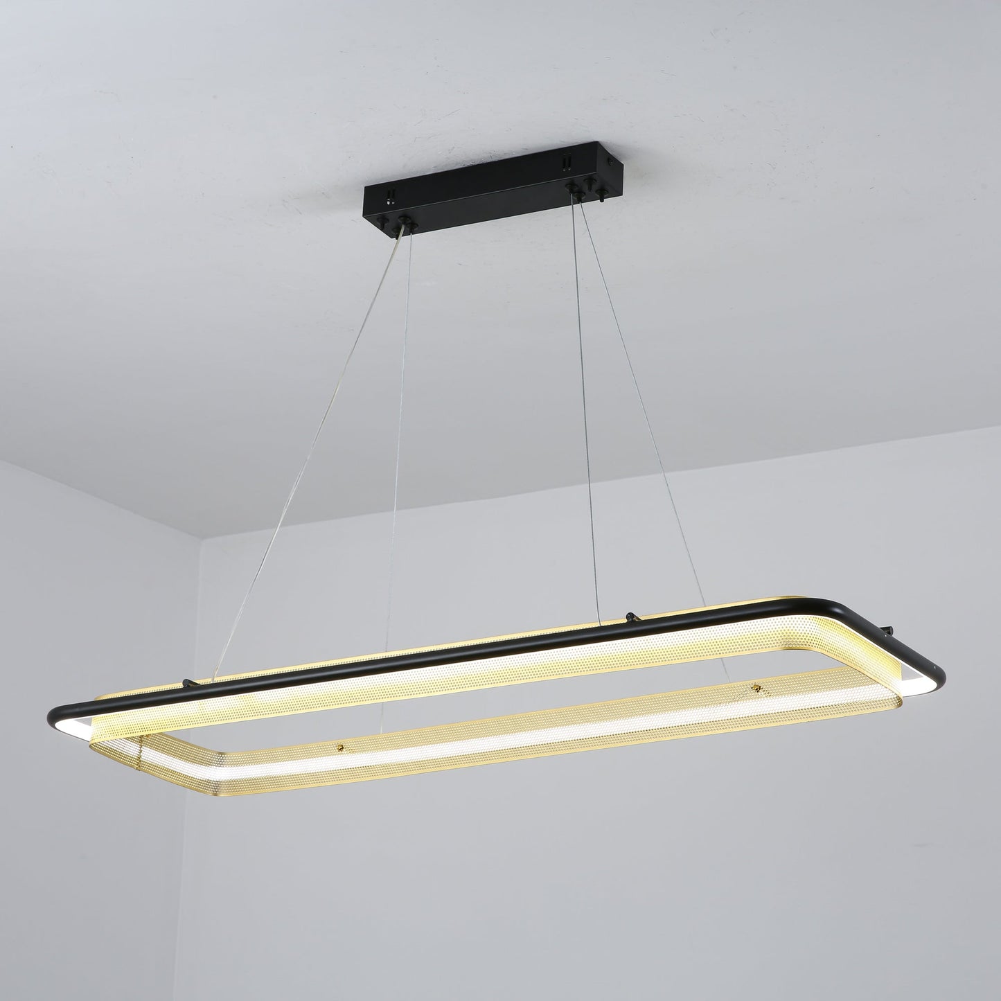 Modern Acrylic LED Round Chandelier with Dimmable Light & Energy Effic