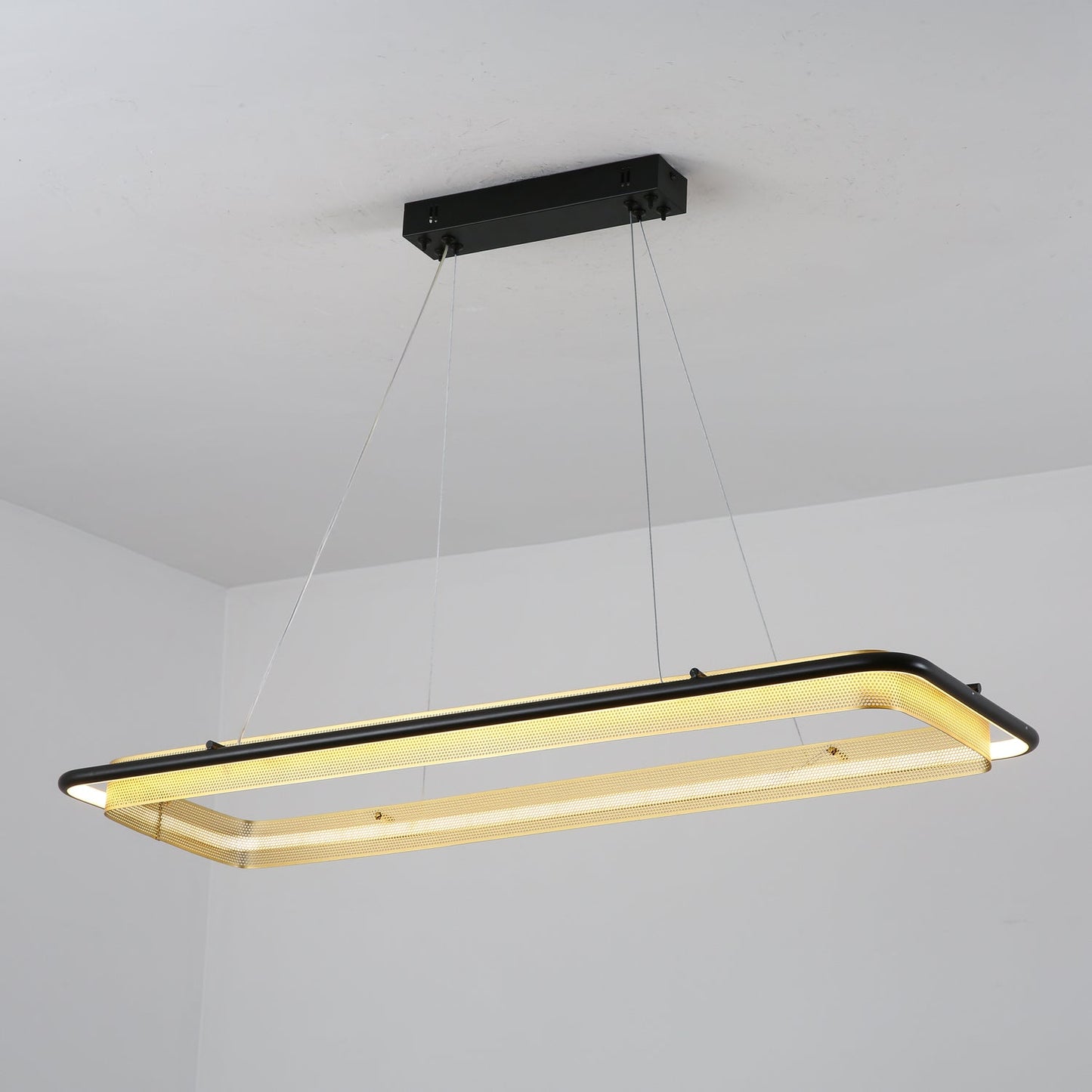 Modern Acrylic LED Round Chandelier with Dimmable Light & Energy Effic