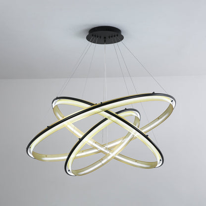 Modern Acrylic LED Round Chandelier with Dimmable Light & Energy Effic