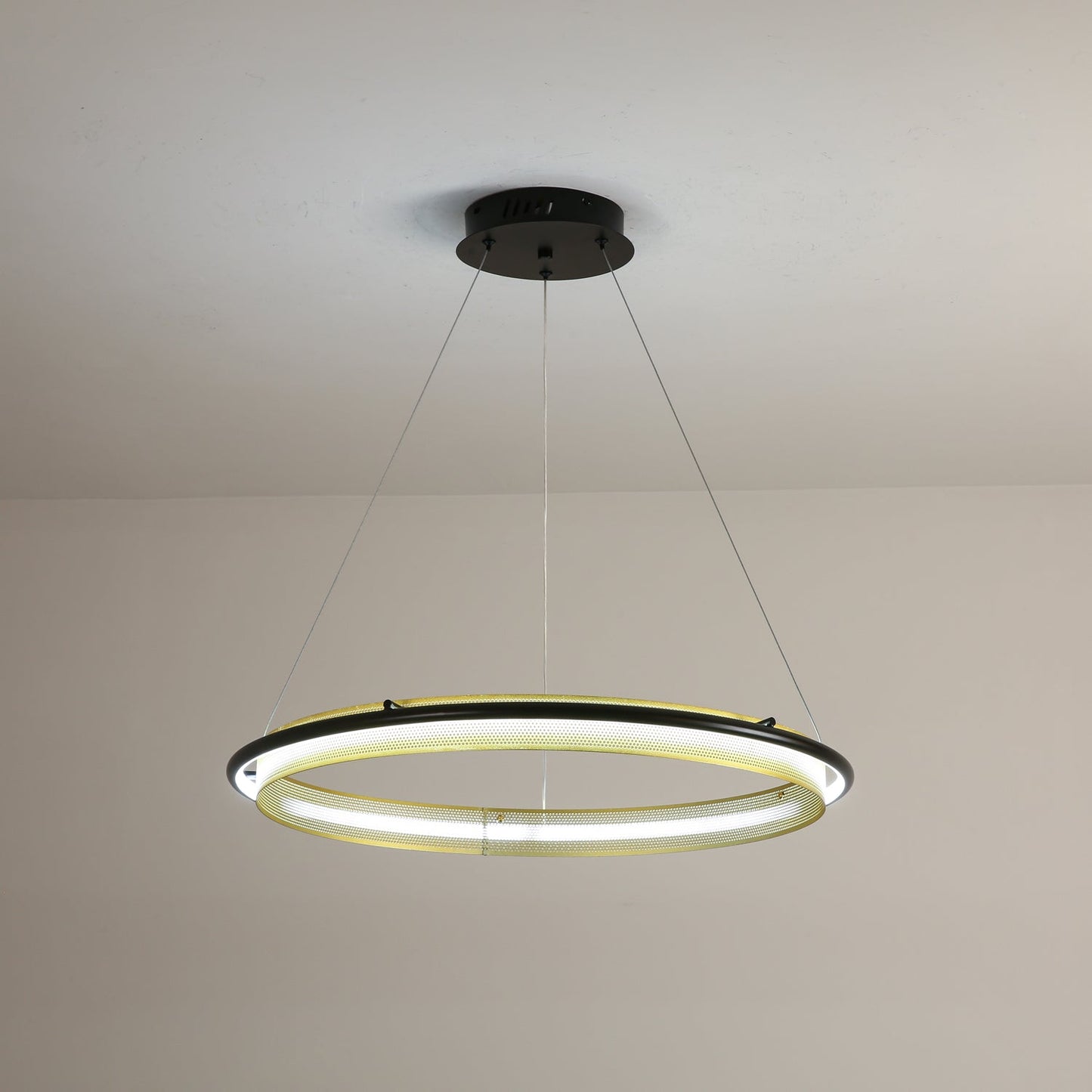 Modern Acrylic LED Round Chandelier with Dimmable Light & Energy Effic