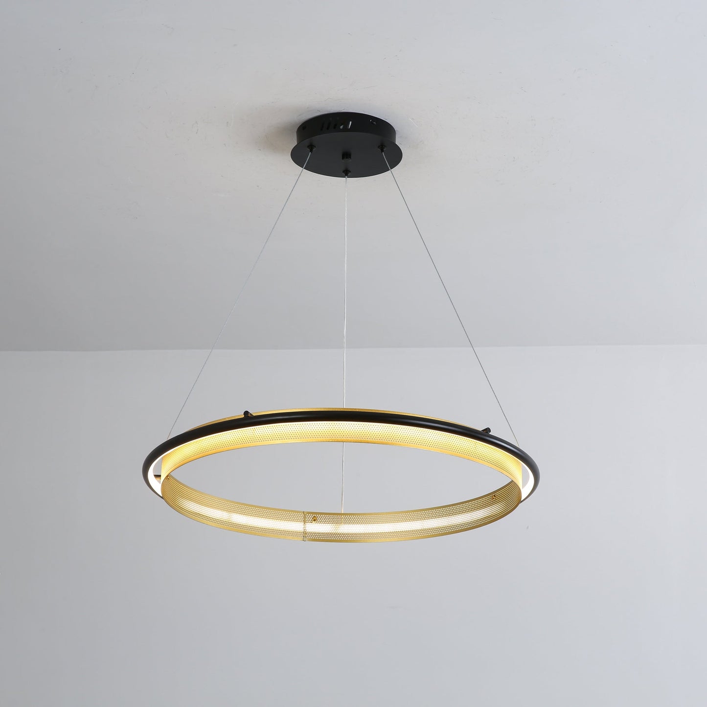 Modern Acrylic LED Round Chandelier with Dimmable Light & Energy Effic
