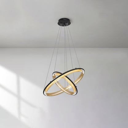 Modern Acrylic LED Round Chandelier with Dimmable Light & Energy Effic