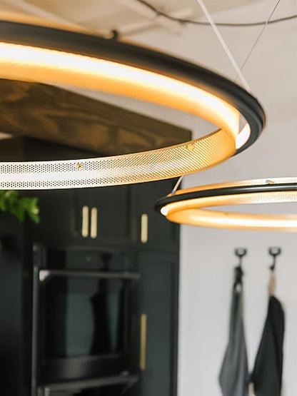Modern Acrylic LED Round Chandelier with Dimmable Light & Energy Effic