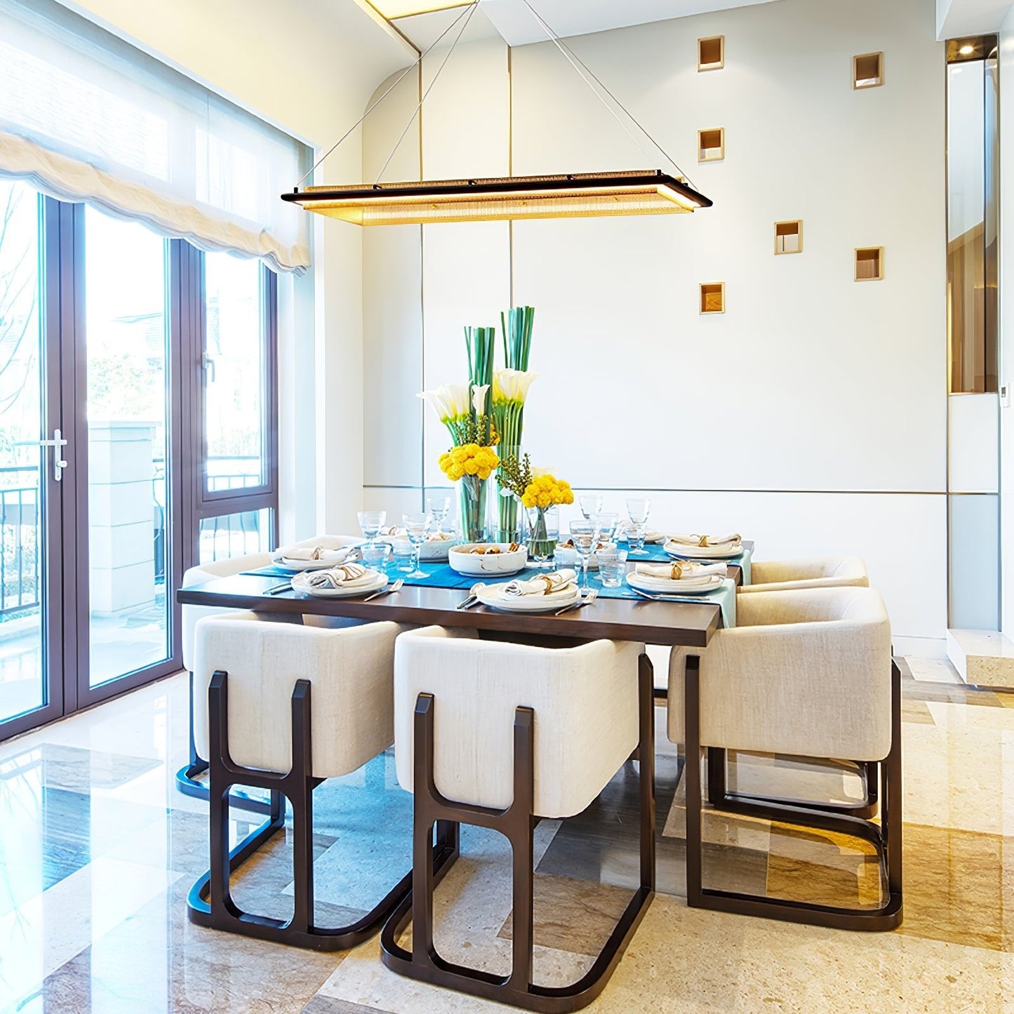 Modern Acrylic LED Round Chandelier with Dimmable Light & Energy Effic