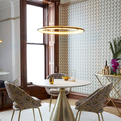 Modern Acrylic LED Round Chandelier with Dimmable Light & Energy Effic