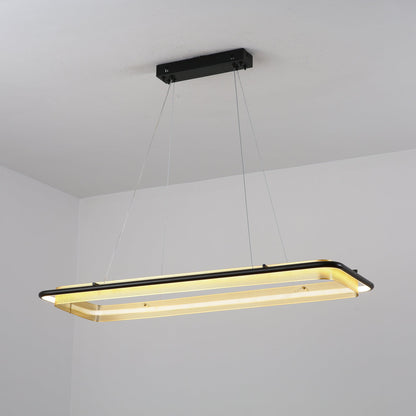Modern Acrylic LED Round Chandelier with Dimmable Light & Energy Effic