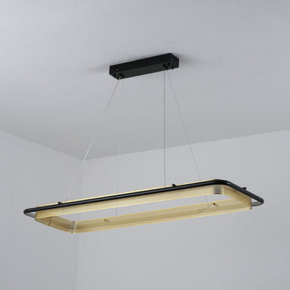Modern Acrylic LED Round Chandelier with Dimmable Light & Energy Effic