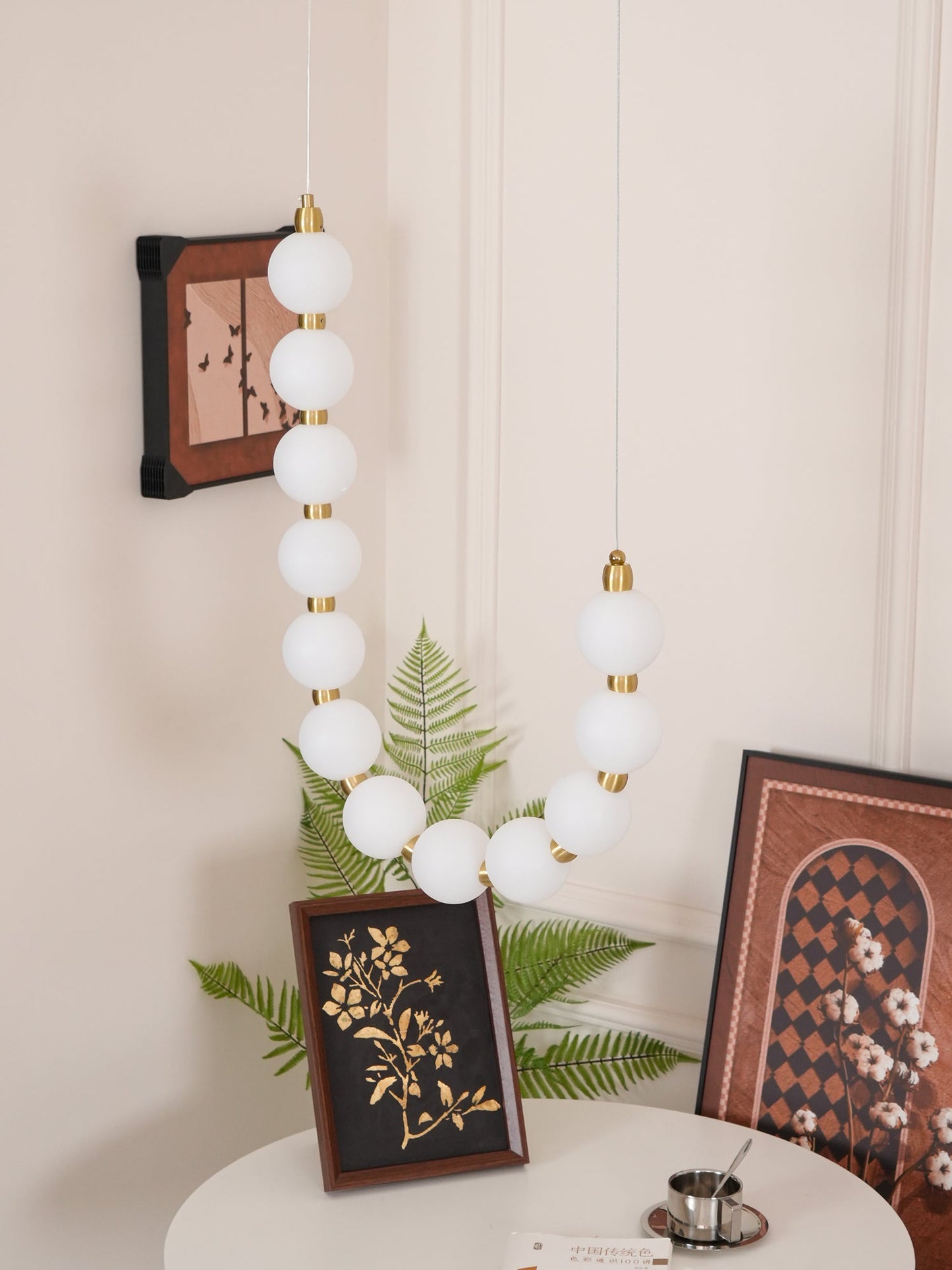Elegant Acrylic Pearl Chandelier Necklace - Lightweight & Versatile