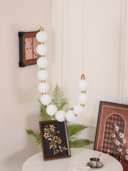 Elegant Acrylic Pearl Chandelier Necklace - Lightweight & Versatile