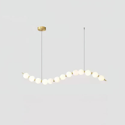 Elegant Acrylic Pearl Chandelier Necklace - Lightweight & Versatile
