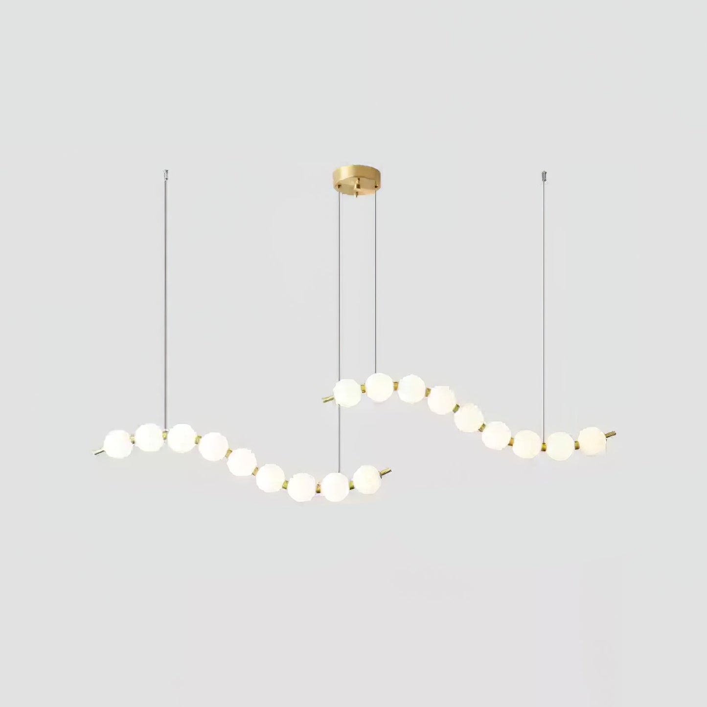 Elegant Acrylic Pearl Chandelier Necklace - Lightweight & Versatile