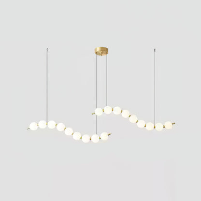 Elegant Acrylic Pearl Chandelier Necklace - Lightweight & Versatile