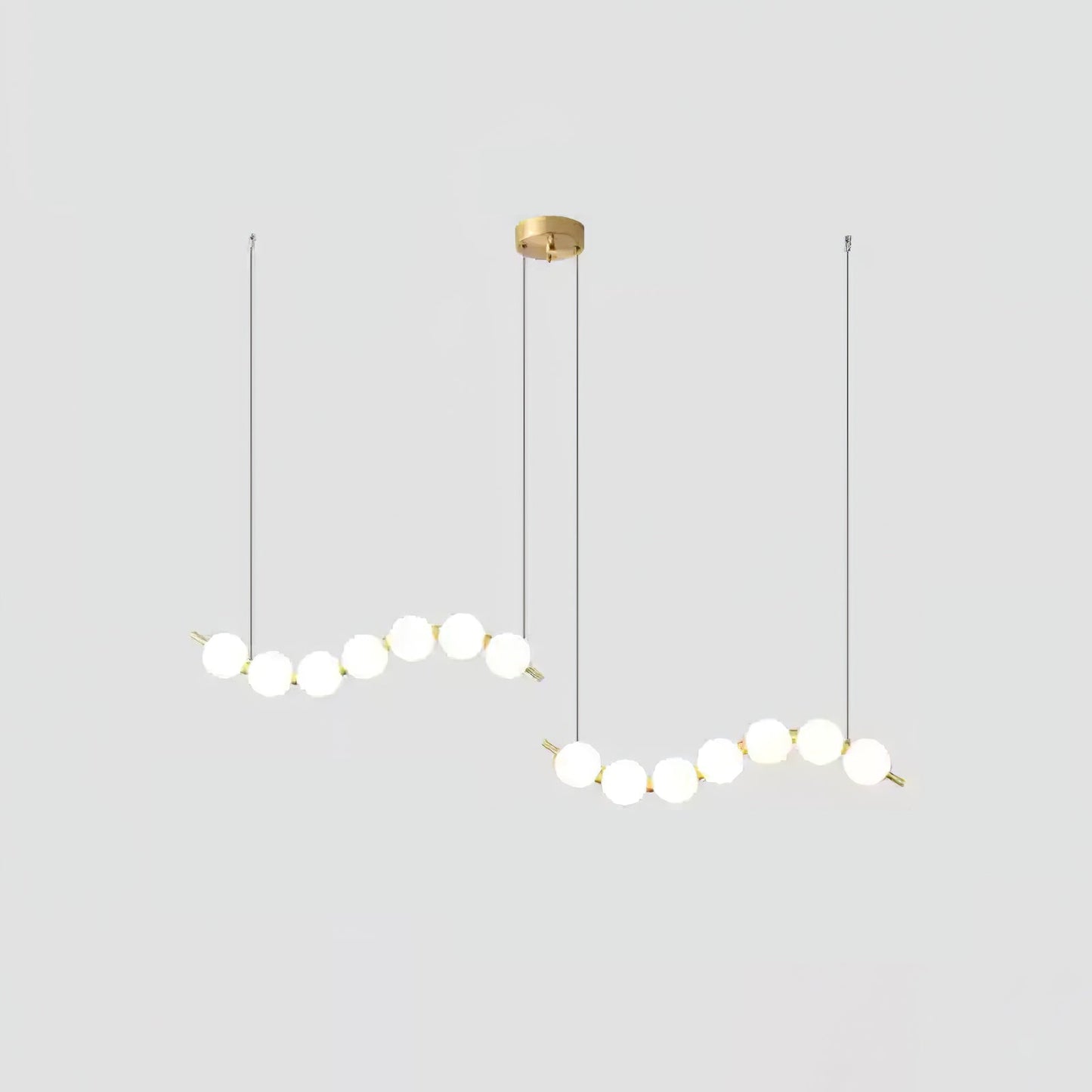 Elegant Acrylic Pearl Chandelier Necklace - Lightweight & Versatile