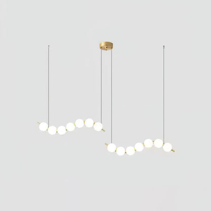 Elegant Acrylic Pearl Chandelier Necklace - Lightweight & Versatile