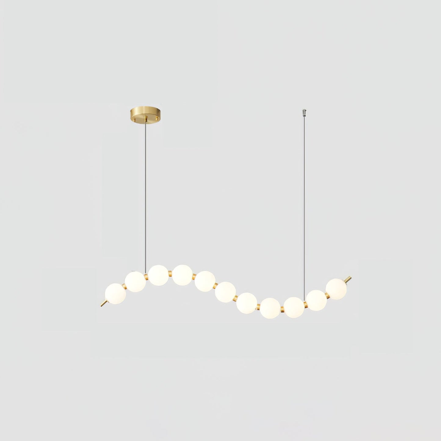Elegant Acrylic Pearl Chandelier Necklace - Lightweight & Versatile