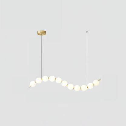 Elegant Acrylic Pearl Chandelier Necklace - Lightweight & Versatile