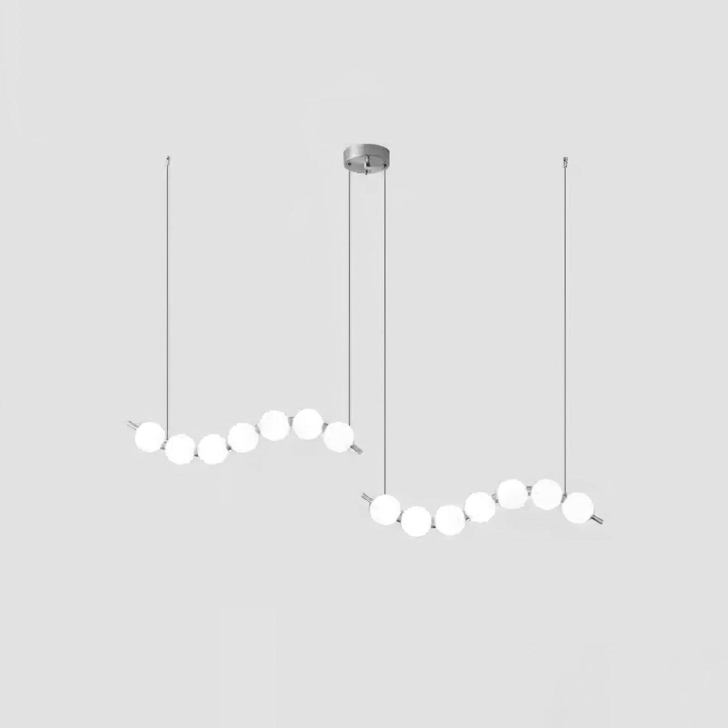 Elegant Acrylic Pearl Chandelier Necklace - Lightweight & Versatile