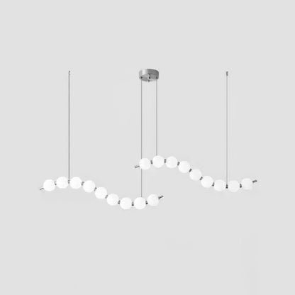 Elegant Acrylic Pearl Chandelier Necklace - Lightweight & Versatile