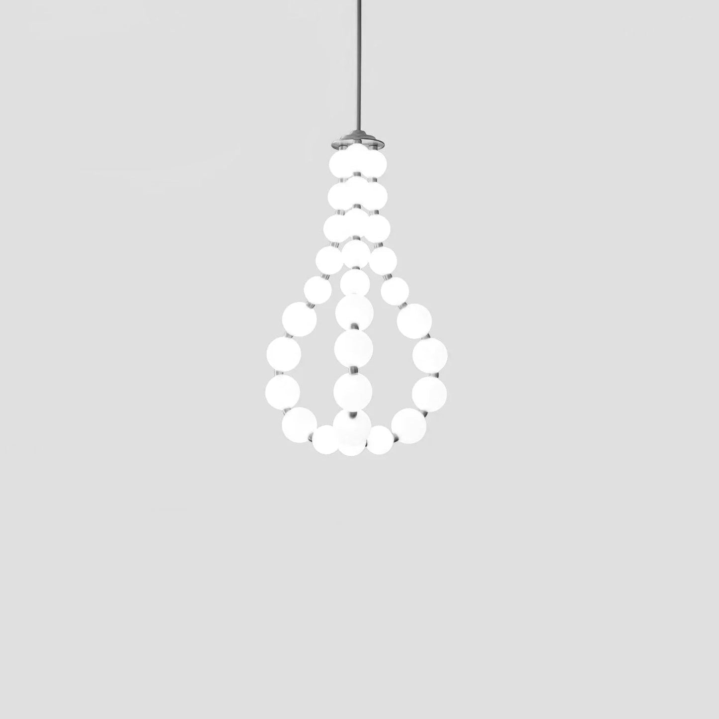 Elegant Acrylic Pearl Chandelier Necklace - Lightweight & Versatile