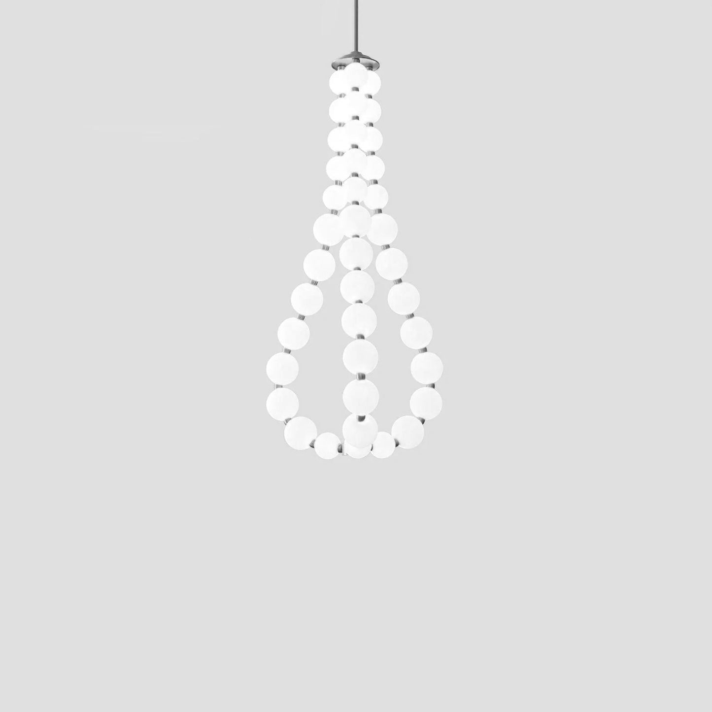 Elegant Acrylic Pearl Chandelier Necklace - Lightweight & Versatile
