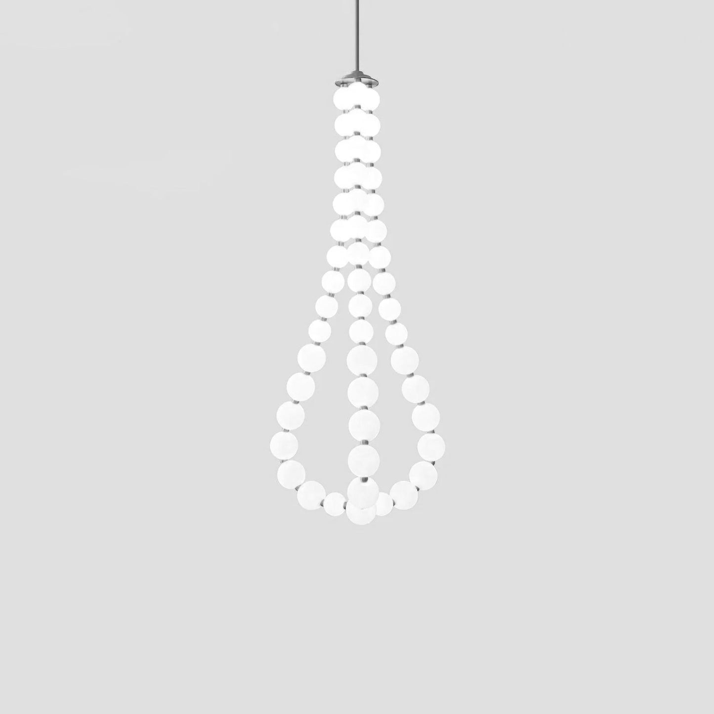 Elegant Acrylic Pearl Chandelier Necklace - Lightweight & Versatile