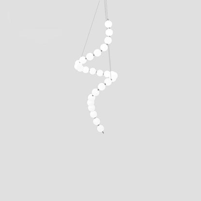 Elegant Acrylic Pearl Chandelier Necklace - Lightweight & Versatile