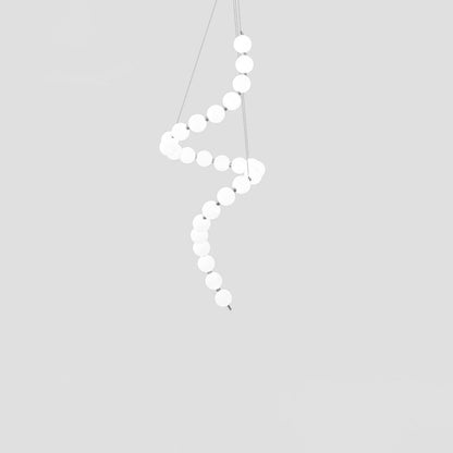 Elegant Acrylic Pearl Chandelier Necklace - Lightweight & Versatile