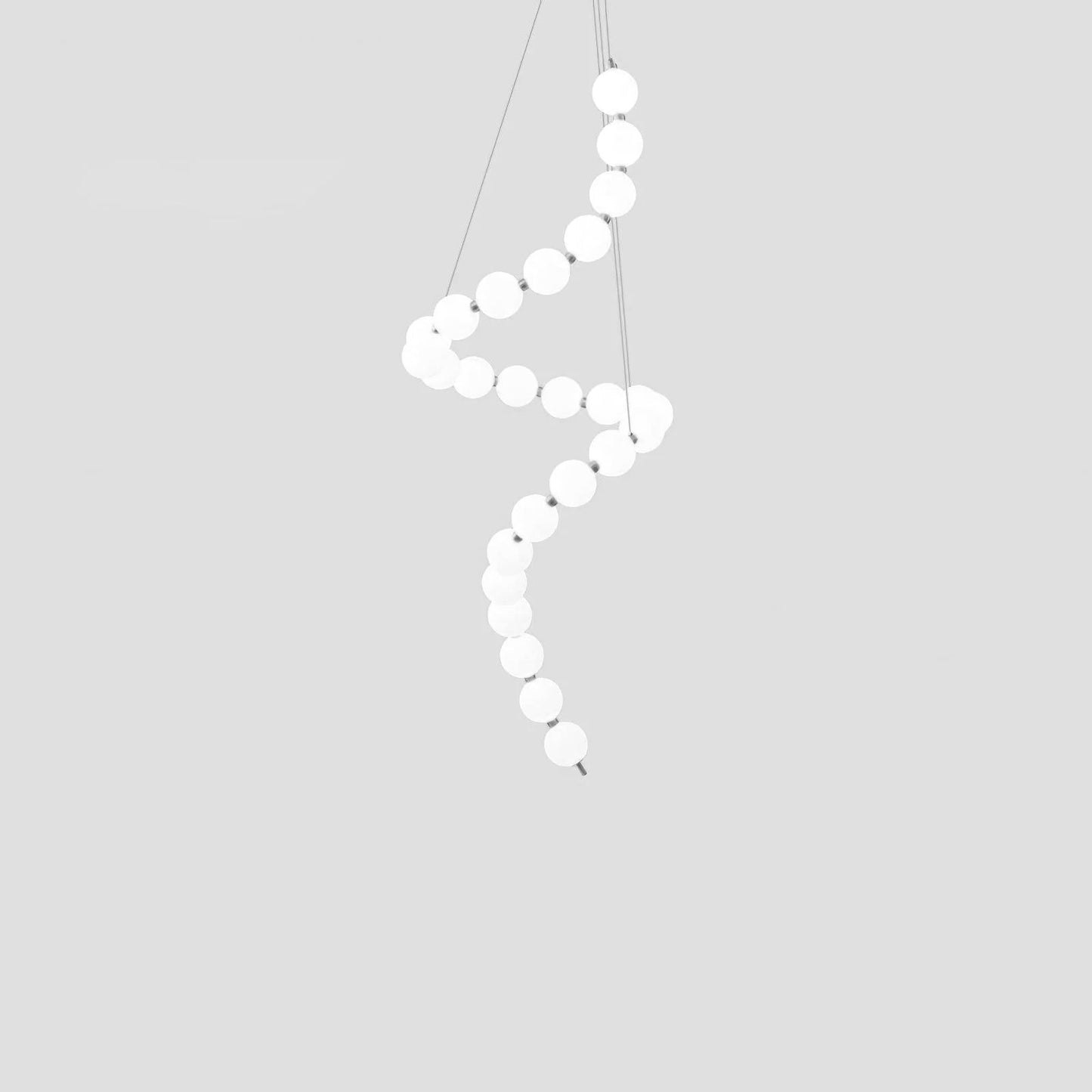 Elegant Acrylic Pearl Chandelier Necklace - Lightweight & Versatile