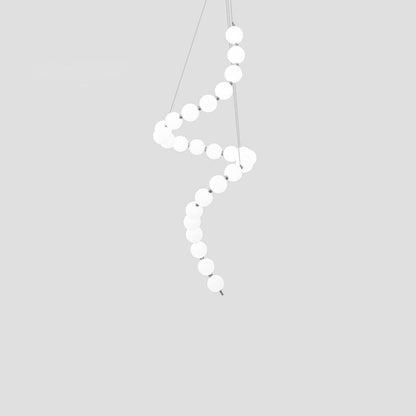 Elegant Acrylic Pearl Chandelier Necklace - Lightweight & Versatile
