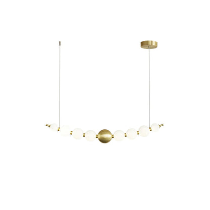 Elegant Acrylic Pearls Chandelier - Modern Design, Adjustable Height
