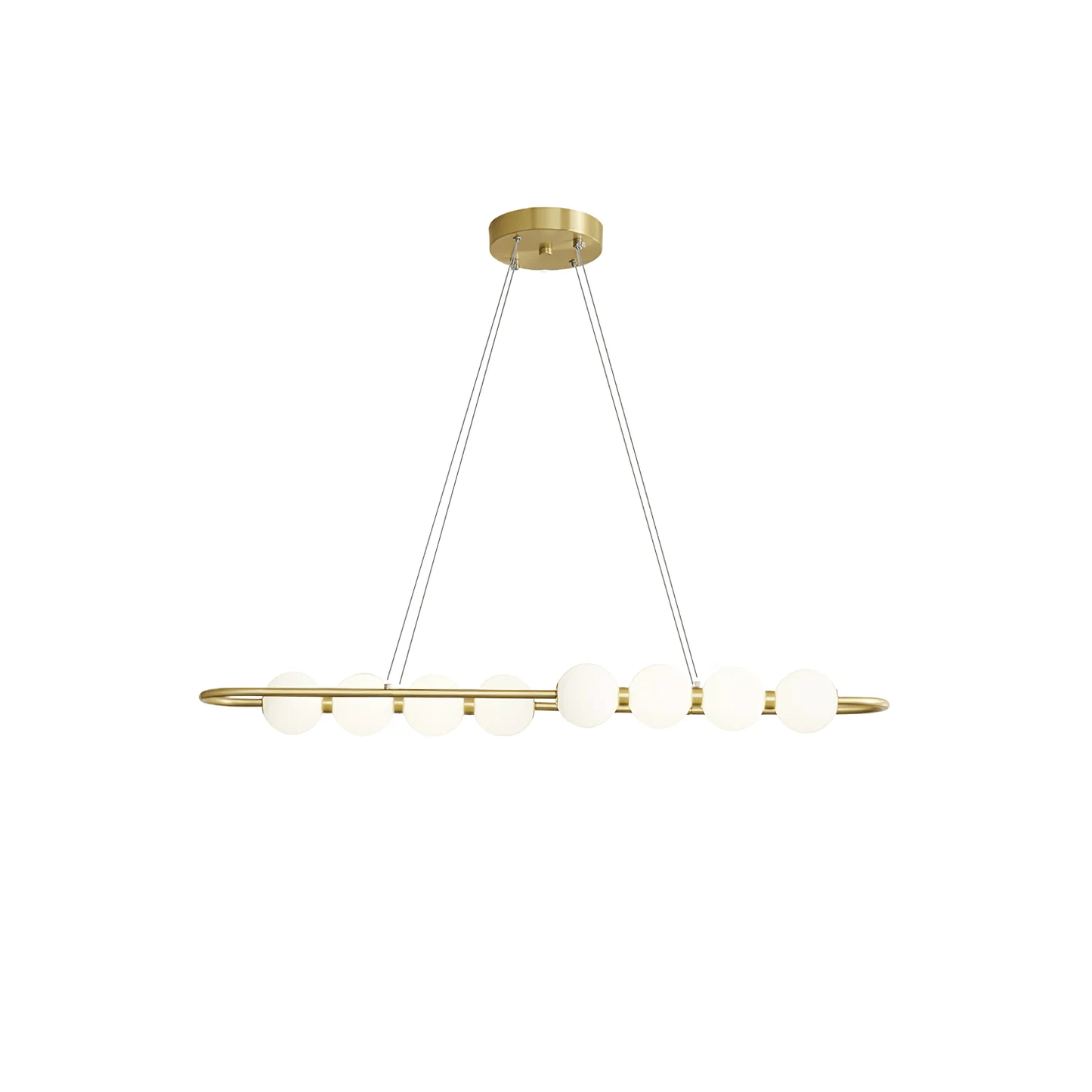 Elegant Acrylic Pearls Chandelier - Modern Design, Adjustable Height