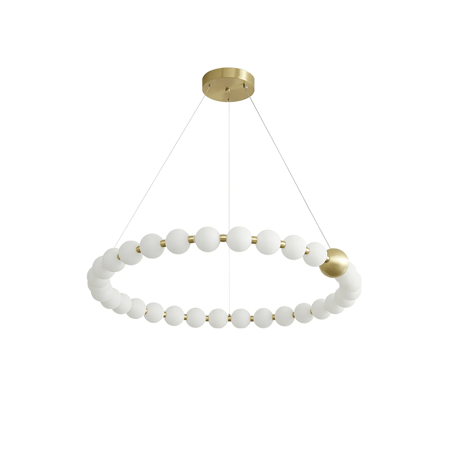 Elegant Acrylic Pearls Chandelier - Modern Design, Adjustable Height
