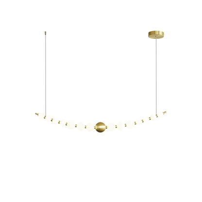Elegant Acrylic Pearls Chandelier - Modern Design, Adjustable Height