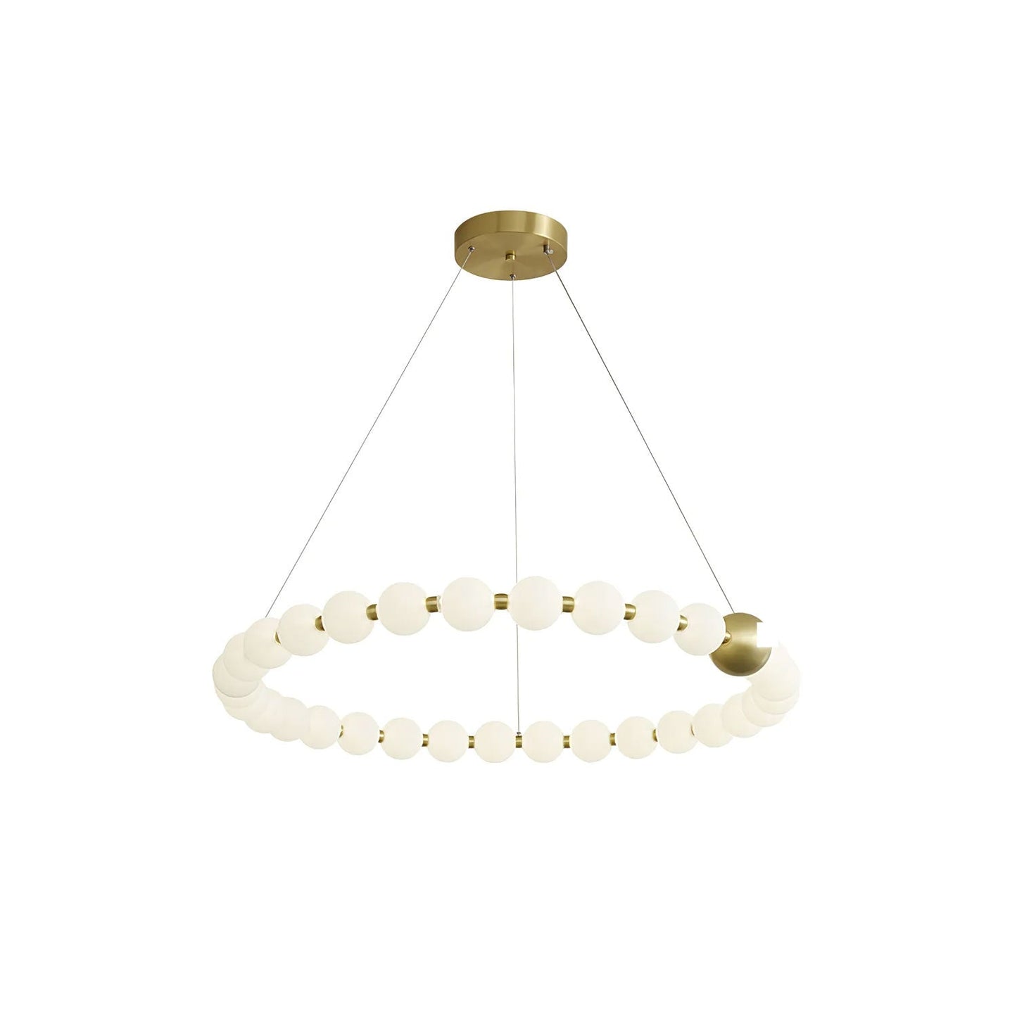 Elegant Acrylic Pearls Chandelier - Modern Design, Adjustable Height