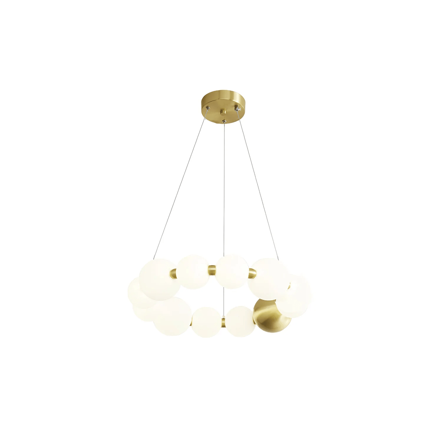 Elegant Acrylic Pearls Chandelier - Modern Design, Adjustable Height
