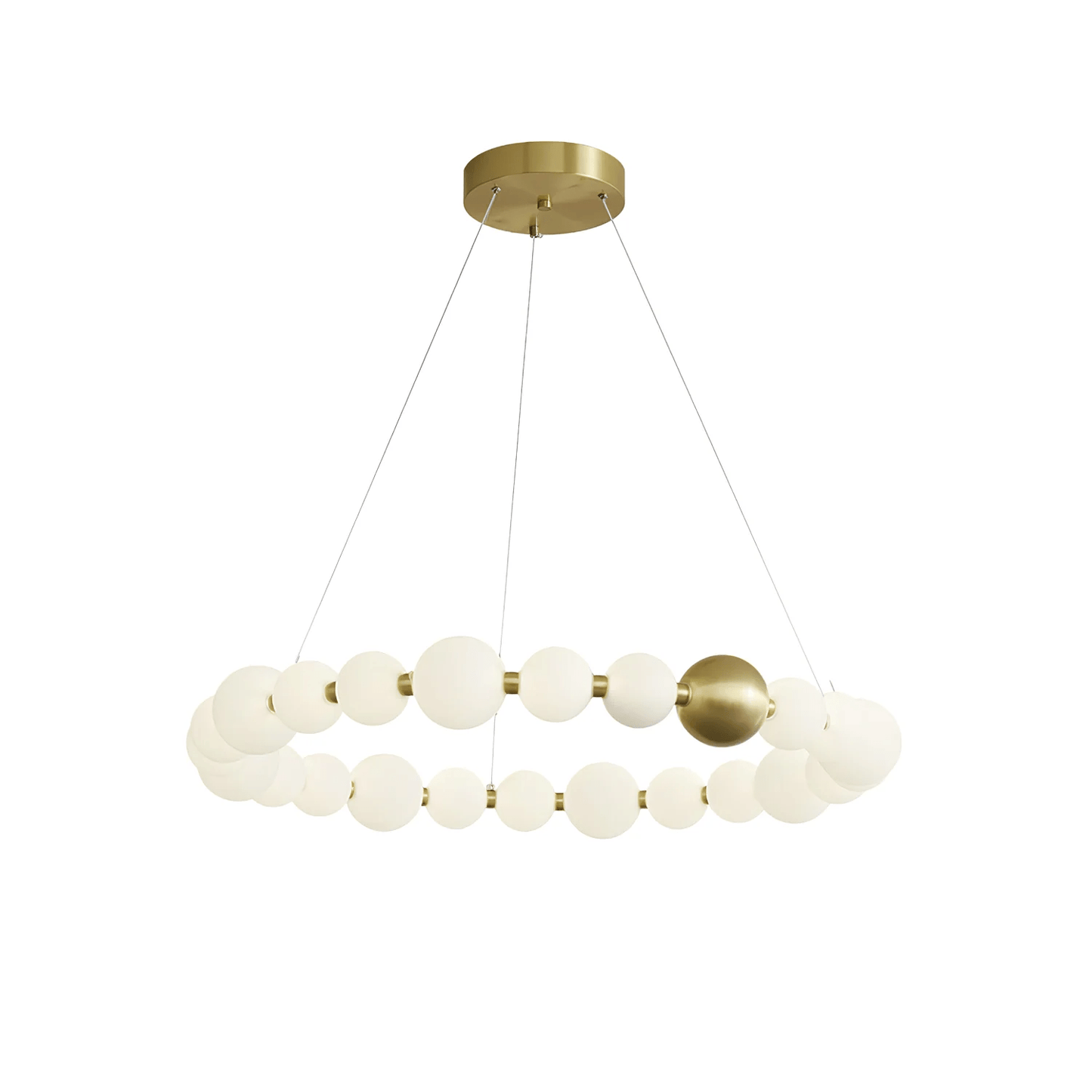 Elegant Acrylic Pearls Chandelier - Modern Design, Adjustable Height
