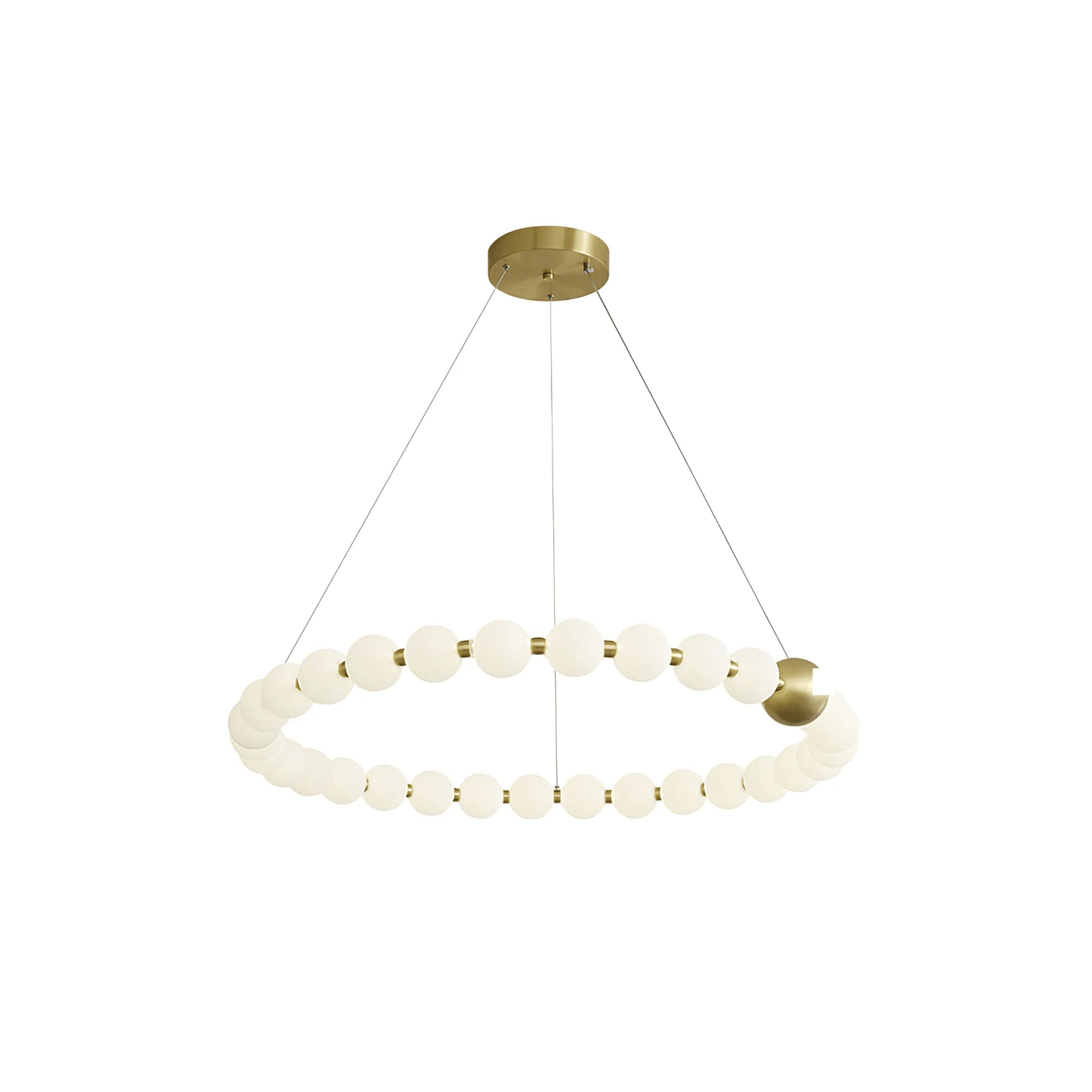 Elegant Acrylic Pearls Chandelier - Modern Design, Adjustable Height