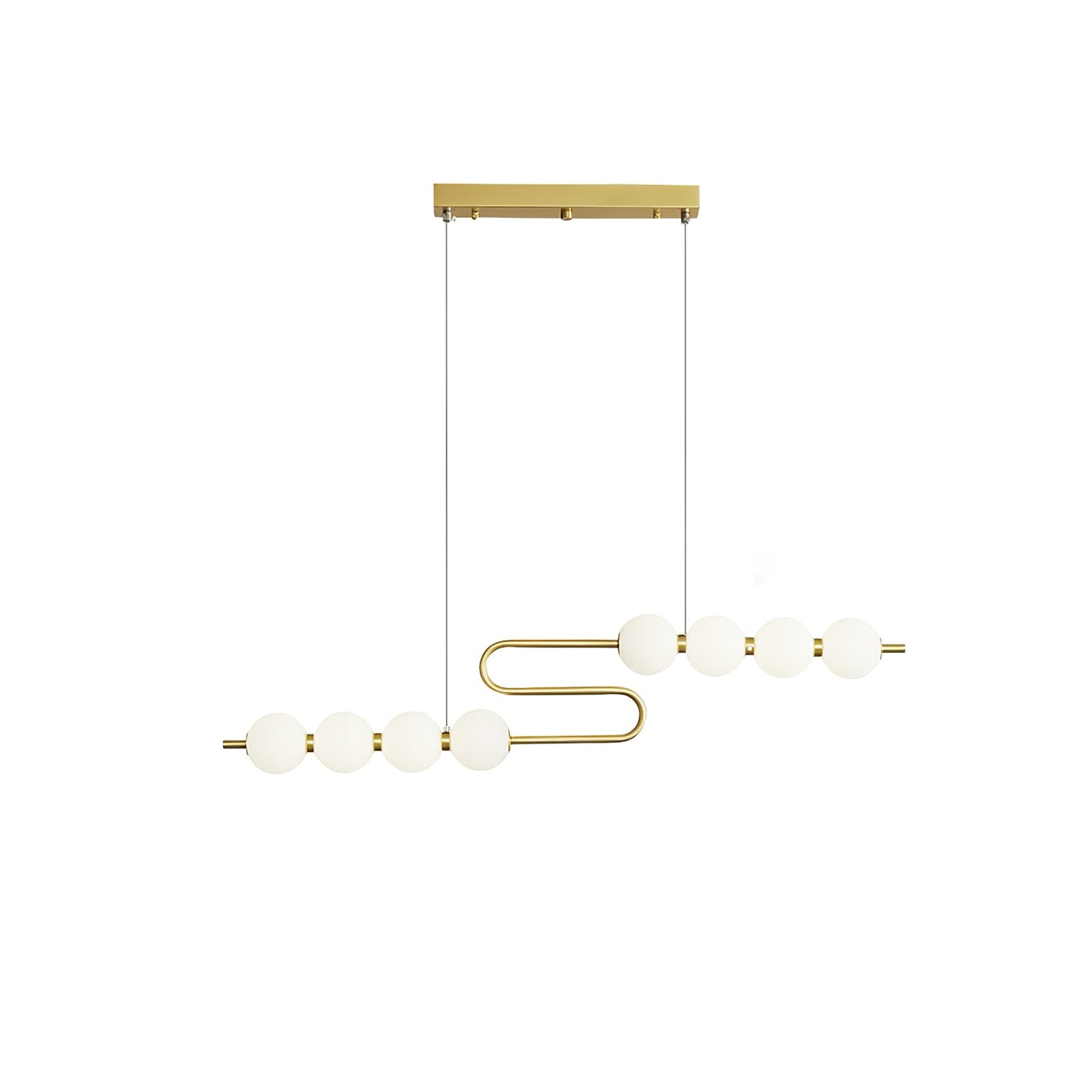 Elegant Acrylic Pearls Chandelier - Modern Design, Adjustable Height