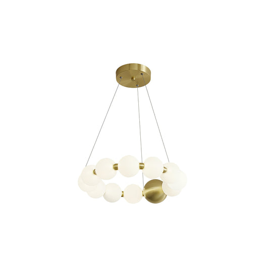 Elegant Acrylic Pearls Chandelier - Modern Design, Adjustable Height