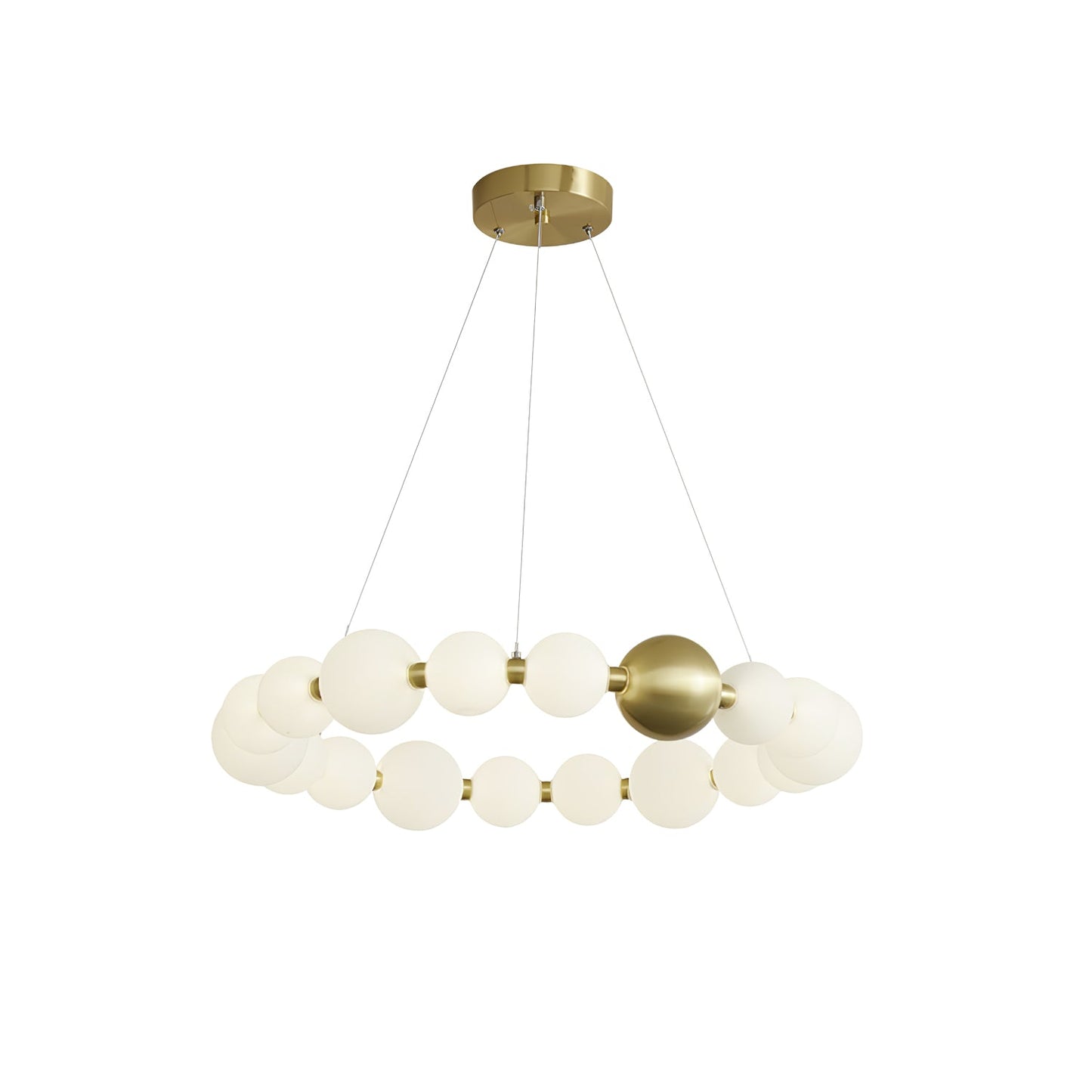 Elegant Acrylic Pearls Chandelier - Modern Design, Adjustable Height
