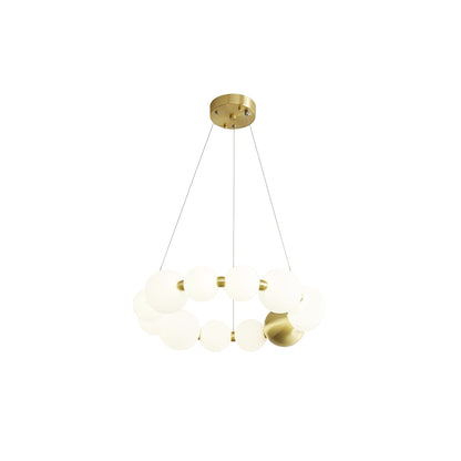 Elegant Acrylic Pearls Chandelier - Modern Design, Adjustable Height
