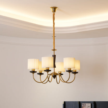 Elegant Acurt Chandelier - Dimmable LED, Modern Design, Adjustable Hei