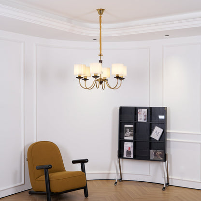 Elegant Acurt Chandelier - Dimmable LED, Modern Design, Adjustable Hei
