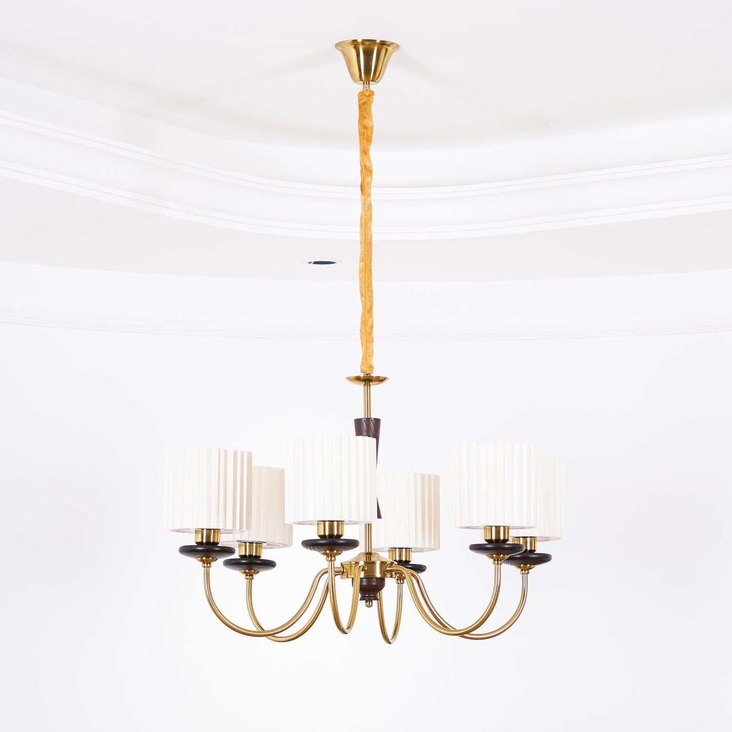 Elegant Acurt Chandelier - Dimmable LED, Modern Design, Adjustable Hei