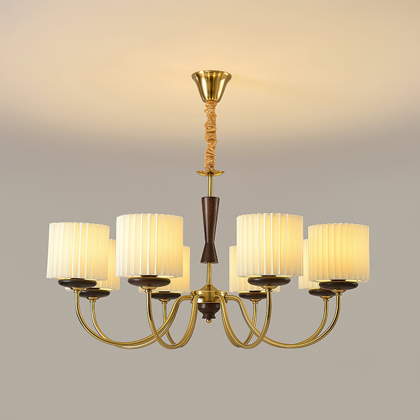 Elegant Acurt Chandelier - Dimmable LED, Modern Design, Adjustable Hei